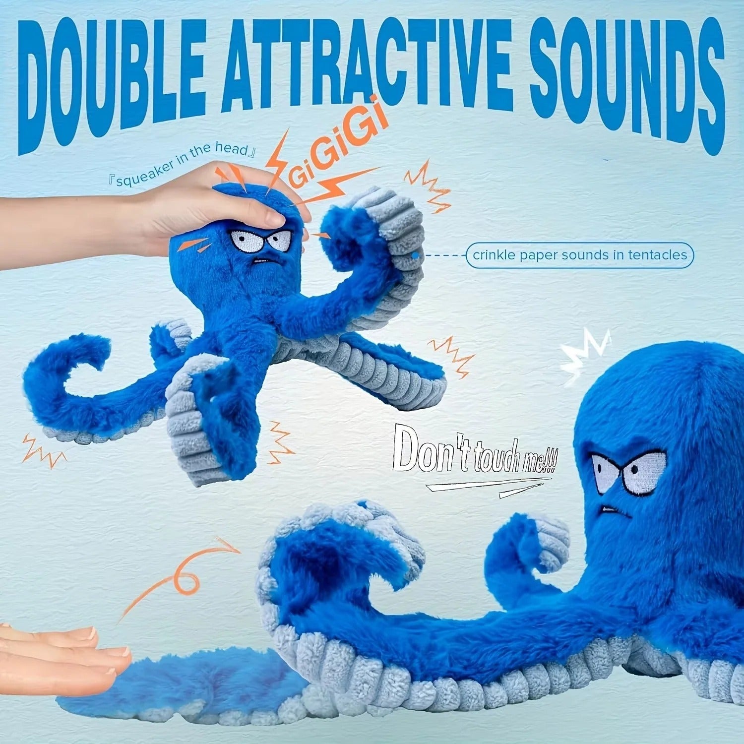 Squeaky Octopus Toy for Dogs