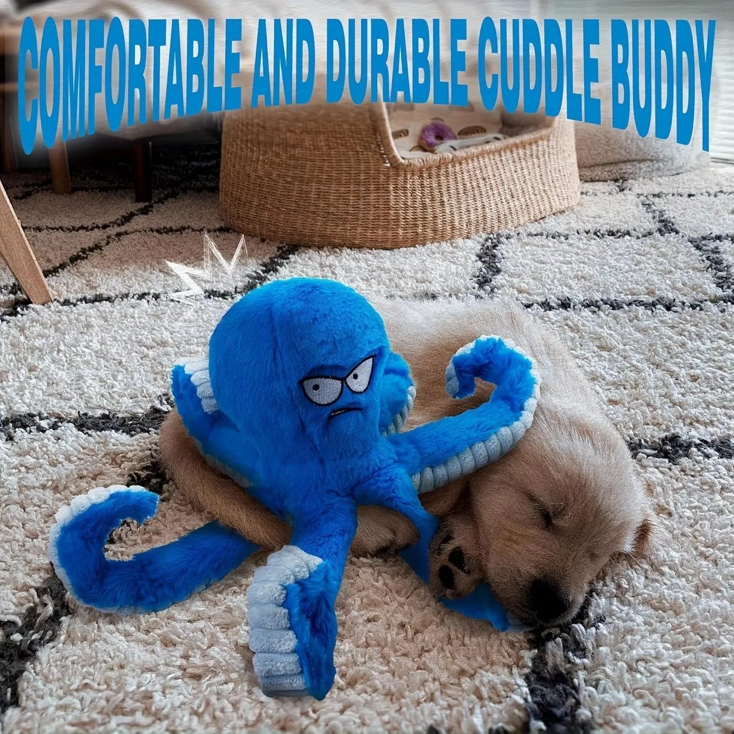 Squeaky Octopus Toy for Dogs