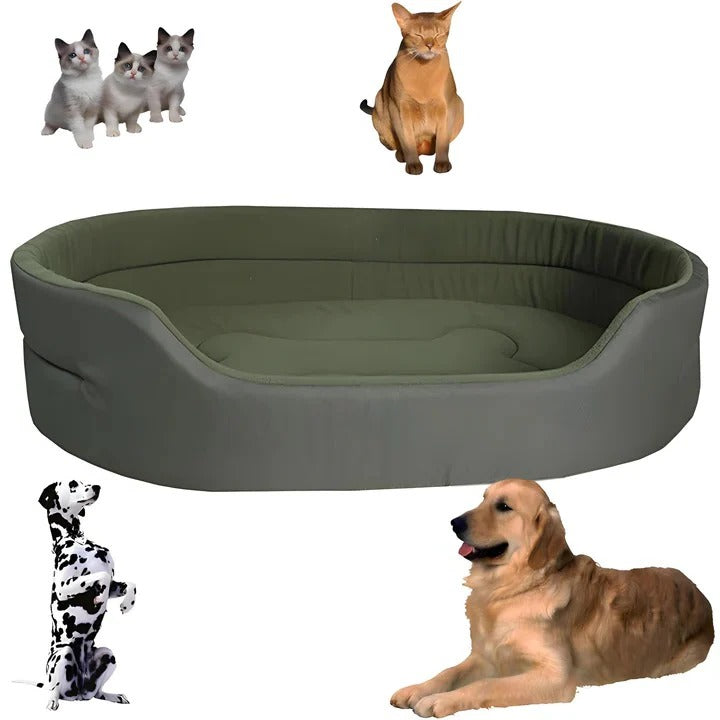 Washable Pet Bed Made with Recycled Cotton and Polyester