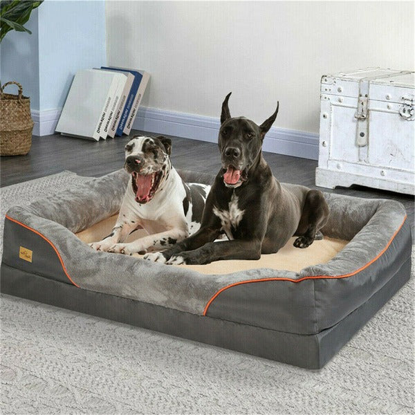 Jumbo Memory Foam Dog Sofa Bed with Washable Cover