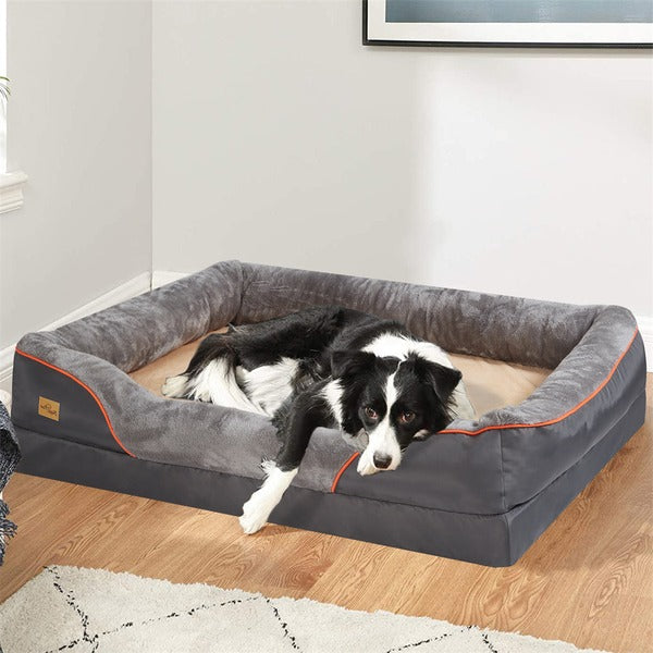 Jumbo Memory Foam Dog Sofa Bed with Washable Cover