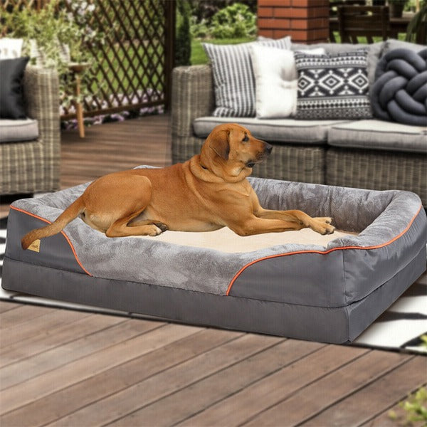 Jumbo Memory Foam Dog Sofa Bed with Washable Cover